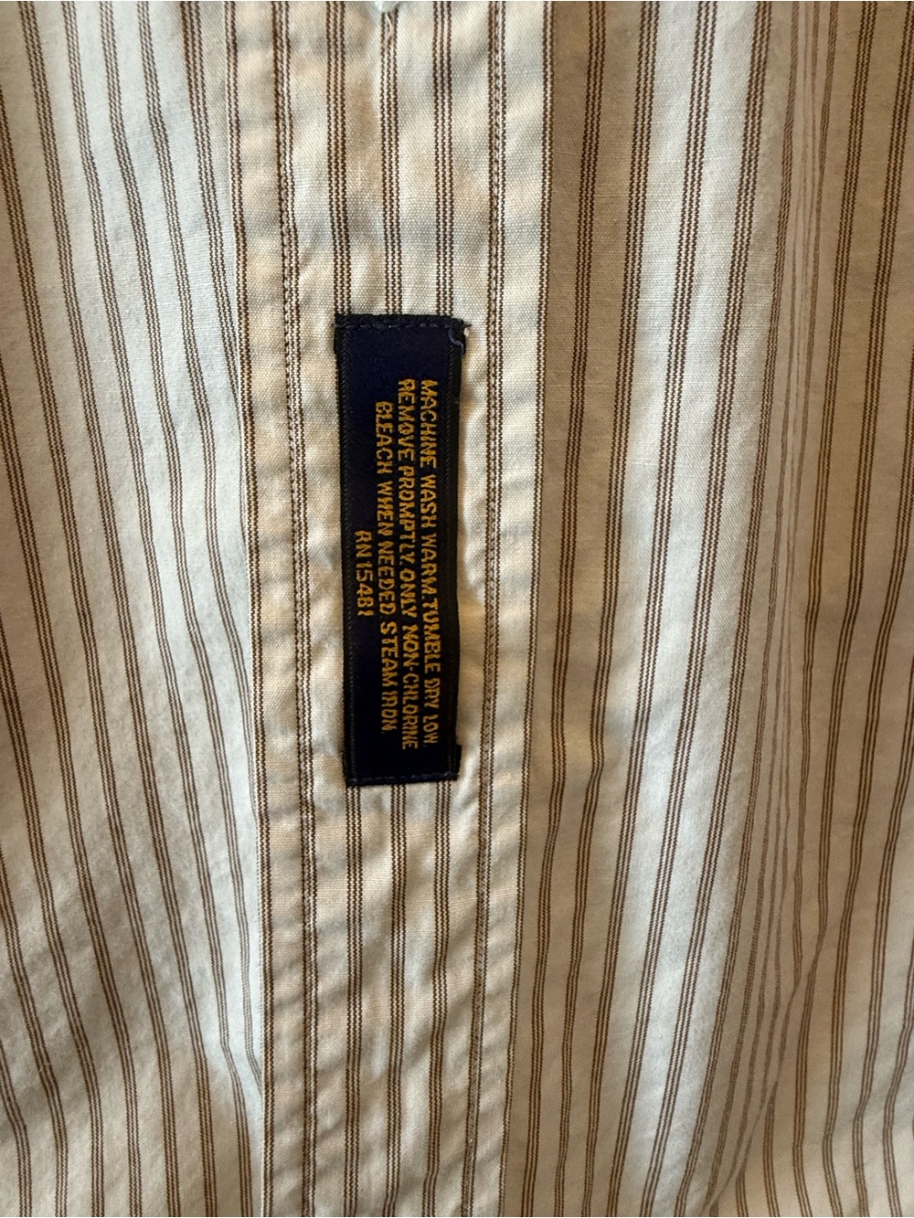 Vtg Tommy Hilfiger Mens Large 16 1/2 - 35 Short Sleeve Button Down Striped Shirt - Picture 6 of 13